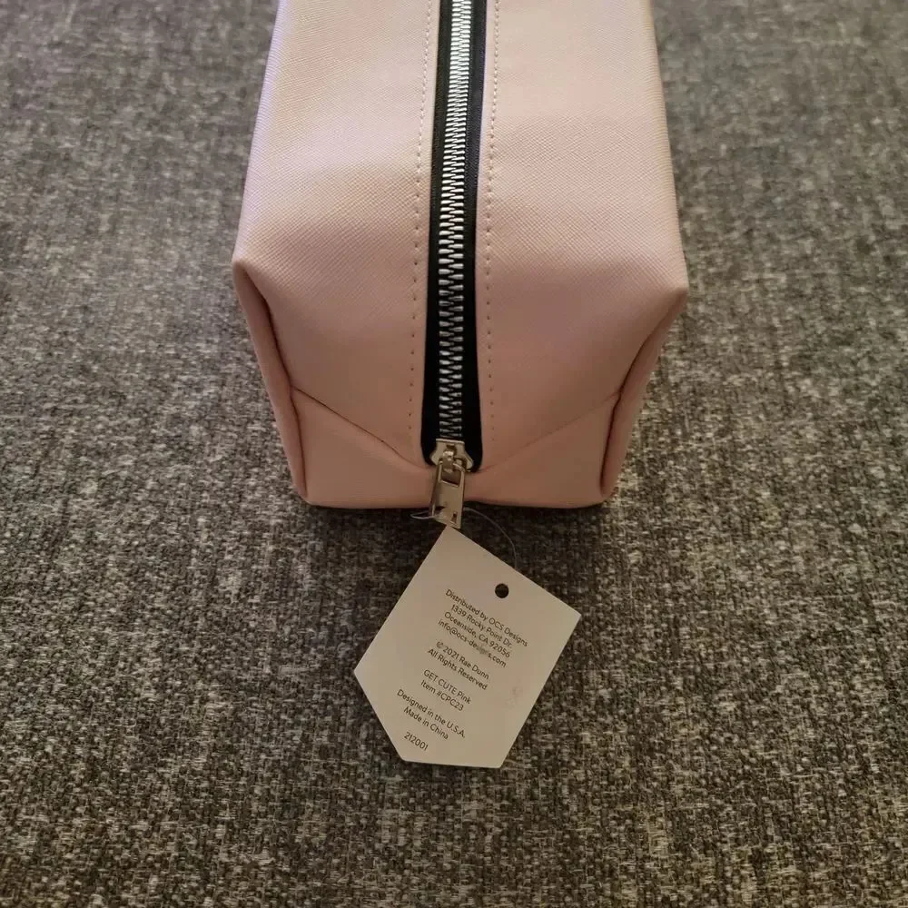 Rae Dunn Pink Cosmetic Bag - Get Cute